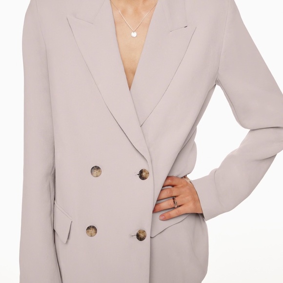 Aritzia Destiny Blazer (Size 4) (Purple Grey) - Picture 4 of 12